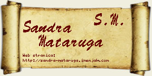 Sandra Mataruga vizit kartica